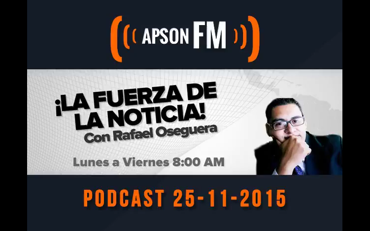 PODCAST: APSON FM Noticias 25/11/2015